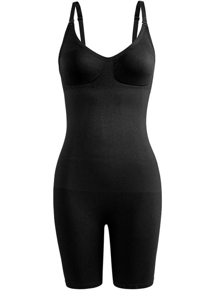 Women's Bodysuit Shapewear Tummy Control V-Neck Sleeveless Slimming Jumpsuit