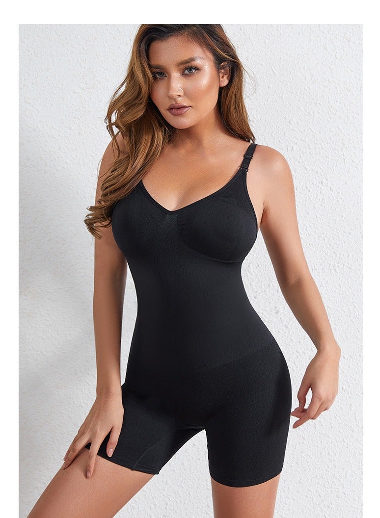 Women's Bodysuit Shapewear Tummy Control V-Neck Sleeveless Slimming Jumpsuit