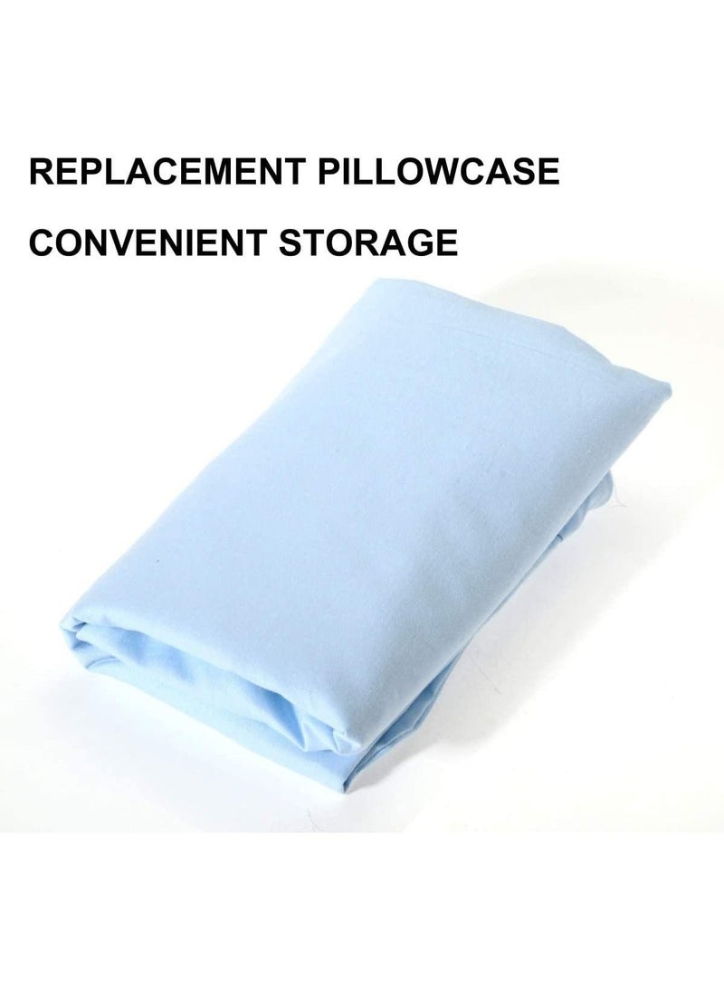 Maternity Pillow, U Shape Maternity Full Body Pillow With Zipper Removable Cover, Maternity Back, Hip, Leg, Belly Support (Blue Cotton)