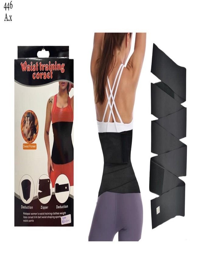 Bandage Wrap For Women, Lumbar Waist Support Trainer, Women Slimming Back Braces Postpartum Recovery Tummy Wrap Belt