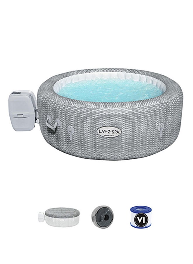 Lay-Z-Spa Honolulu Airjet - 1 Spa, 1 Pool Cover, 1 Spa Pump, 1 Chemconnect Dispenser, Filter Cartridge (Vi), Repair Kit, Airjet System 34.5kg 34.5kg