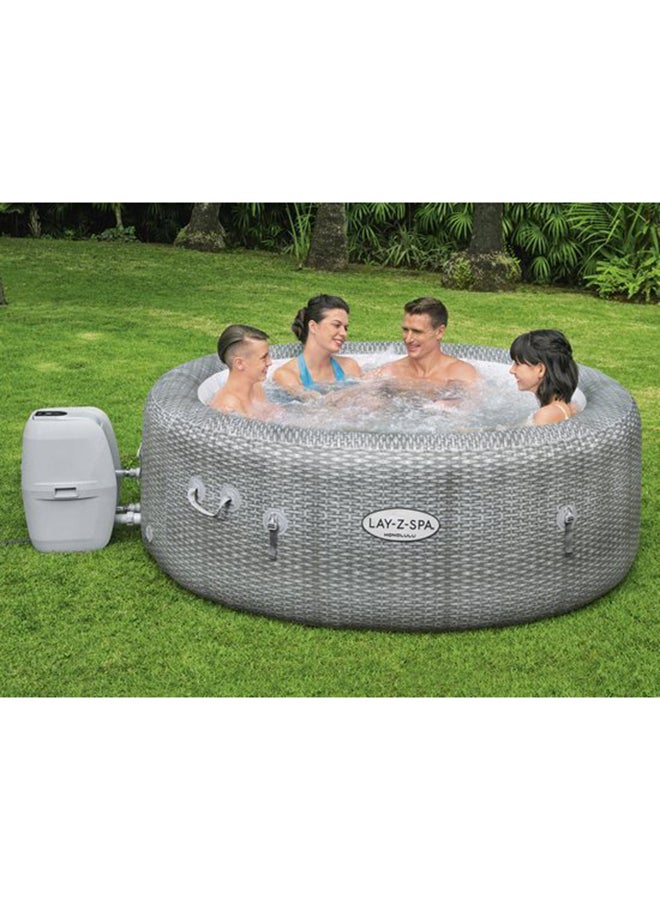 Lay-Z-Spa Honolulu Airjet - 1 Spa, 1 Pool Cover, 1 Spa Pump, 1 Chemconnect Dispenser, Filter Cartridge (Vi), Repair Kit, Airjet System 34.5kg 34.5kg