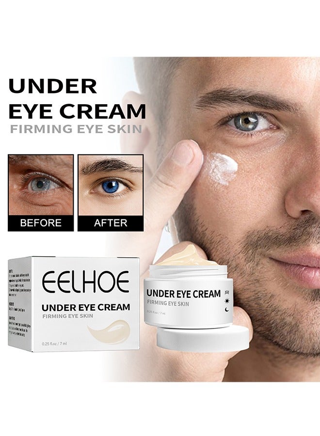 UNDER EYE CREAM FIRMING EYE CREAM - Mens Eye Cream, Eye Cream For Dark Circles And Puffiness, Anti-aging Caffeine Eye Cream For Men, Brightens, Reduces Puffiness, Dark Circles, And Fine Lines, Eye Tre