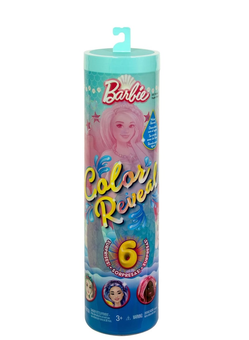 Barbie Color Reveal Deep Sea Mermaid Doll, Assorted/Style May Vary