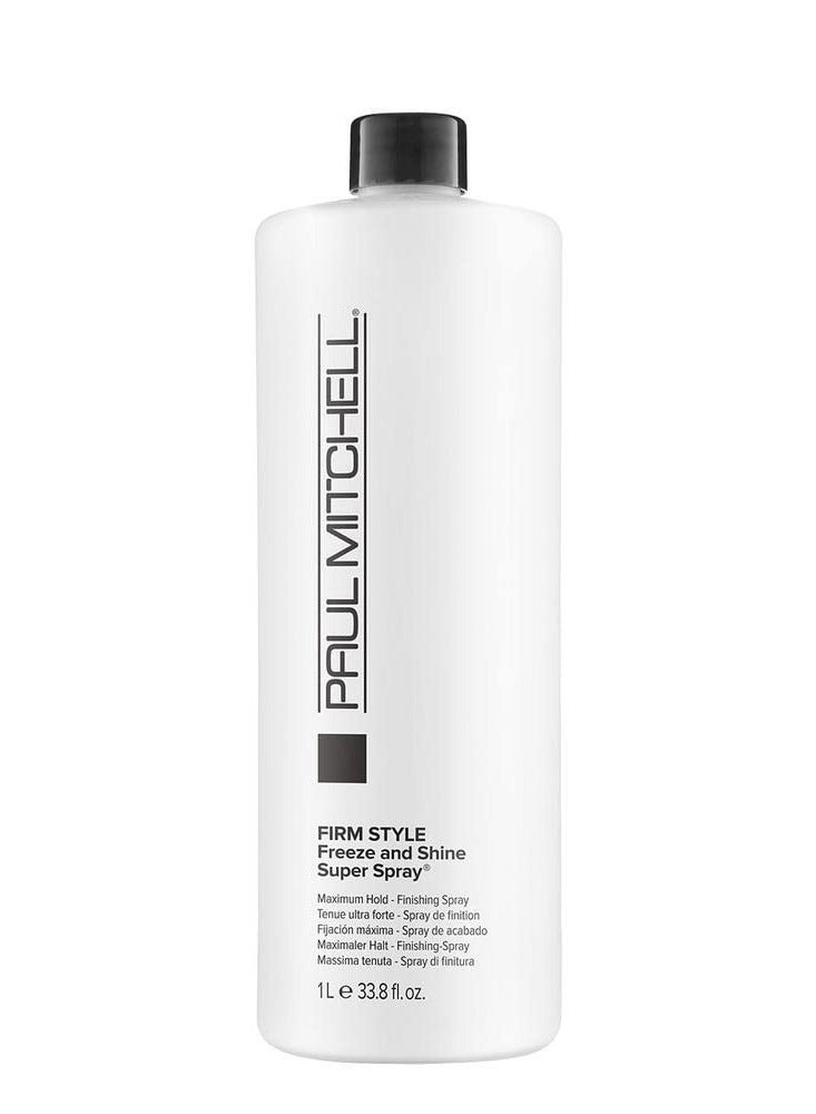 Paul Mitchell Freeze and Shine Super Hairspray, Maximum Hold, Shiny Finish Hairspray, For Coarse Hair