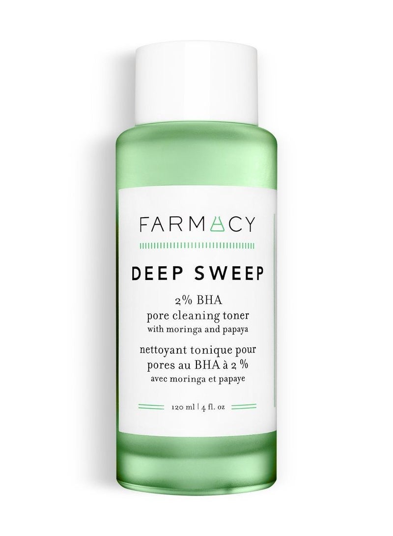 FARMACY Deep Sweep 2% BHA Pore Cleaning Toner with Moringa + Papaya 120ml