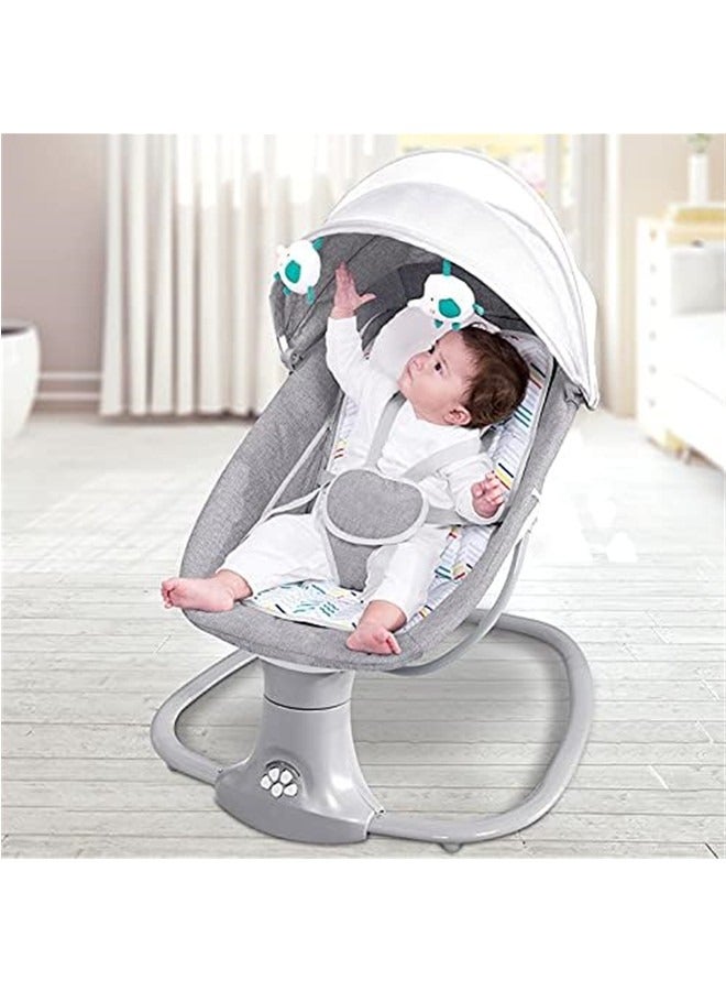 Baby Swing for Infants Rocking Chair with Remote Control 3-in-1 Adjustable backrest Baby Bouncer Electric Adjustable Rocking Chair