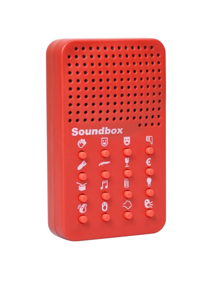 Sound Machine with 16 Sound Effects, Portable Electronic Sound Maker, Fart Noise Maker, Prankster Stuff, Funny Game Machine, Prank Items Gift for Kids & Adults, Red