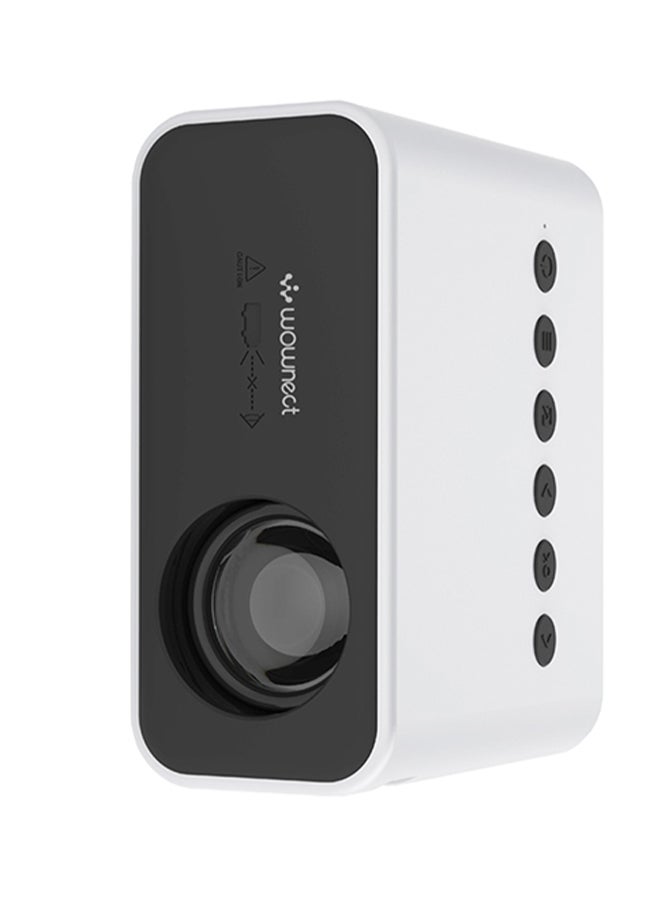 Mini Projectors 100 Lumens/Ideal Screen Size Upto 80 Inch For Kids/Small Room Native Res 360X240P Home Theater Portable Compatible With Hdmi, Usb, Av PROJ-WO-57-W White