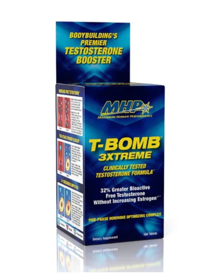 T-Bomb 3xtreme Dietary Supplement - 168 Capsules