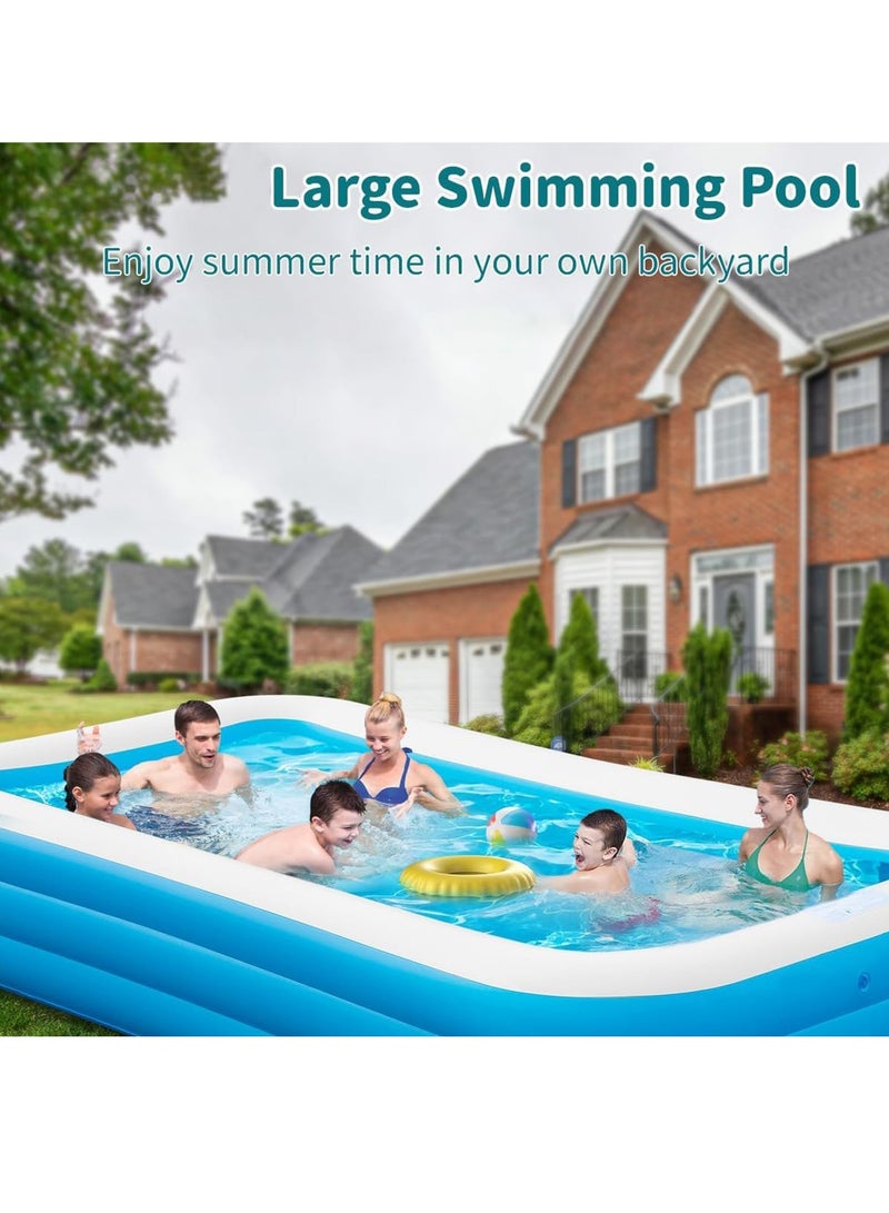 Inflatable Swimming Pool Large Blow up Pool Above Ground Swimming Pool for Family Pools for Kid 120.07 x 72.04 x 22.04