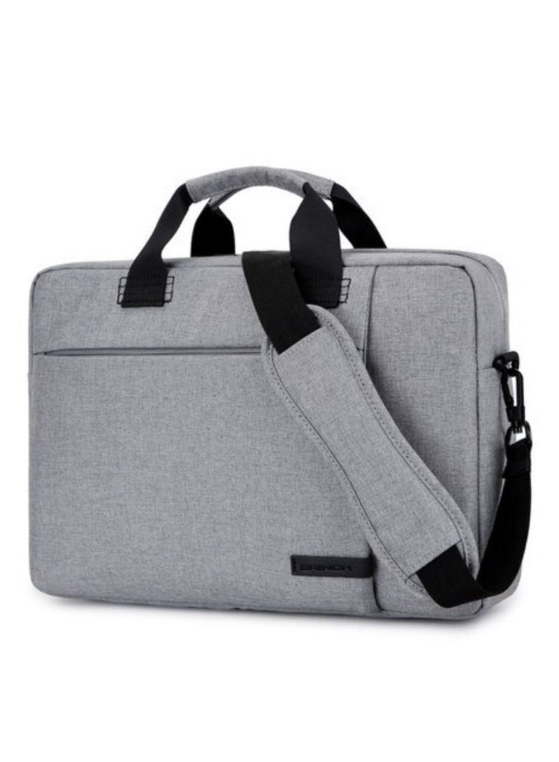 Laptop Shoulder Messenger 13.3 Inch Bag BW-223, Handbag, Notebook, Lightweight Toploader, Sleek and Durable, Grey