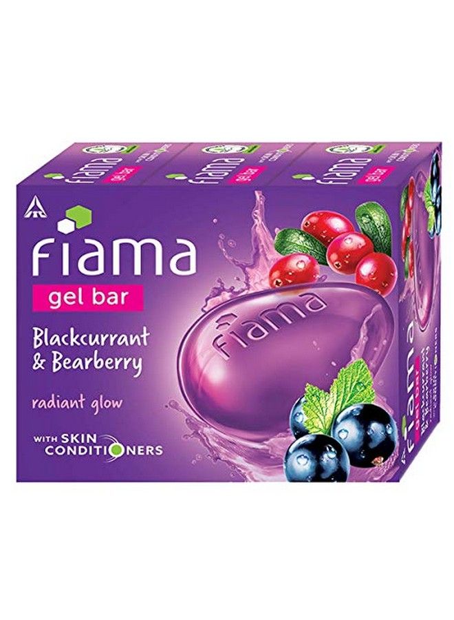 Gel Bar Blackcurrant And Bearberry For Radiant Glowing Skin 125 G Soap (Pack Of 3) & Gel Bar Lemongrass And Jojoba For Smooth Skin 125G (Pack Of 3)