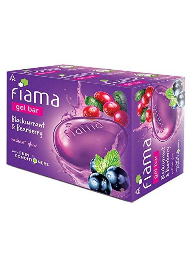 Gel Bar Blackcurrant And Bearberry For Radiant Glowing Skin 125 G Soap (Pack Of 3) & Gel Bar Lemongrass And Jojoba For Smooth Skin 125G (Pack Of 3)