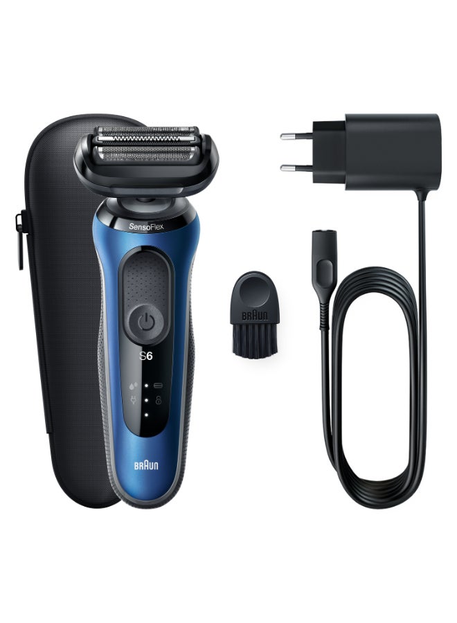 Series 6 Wet And Dry, Closeness And Skin Comfort Shaver With Travel Case Blue / Black