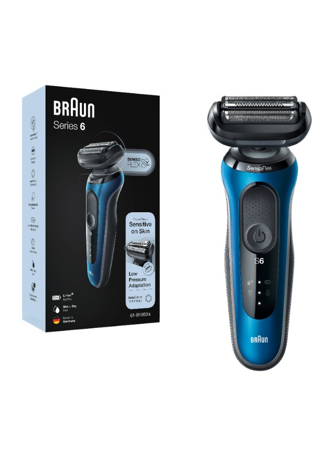 Series 6 Wet And Dry, Closeness And Skin Comfort Shaver With Travel Case Blue / Black