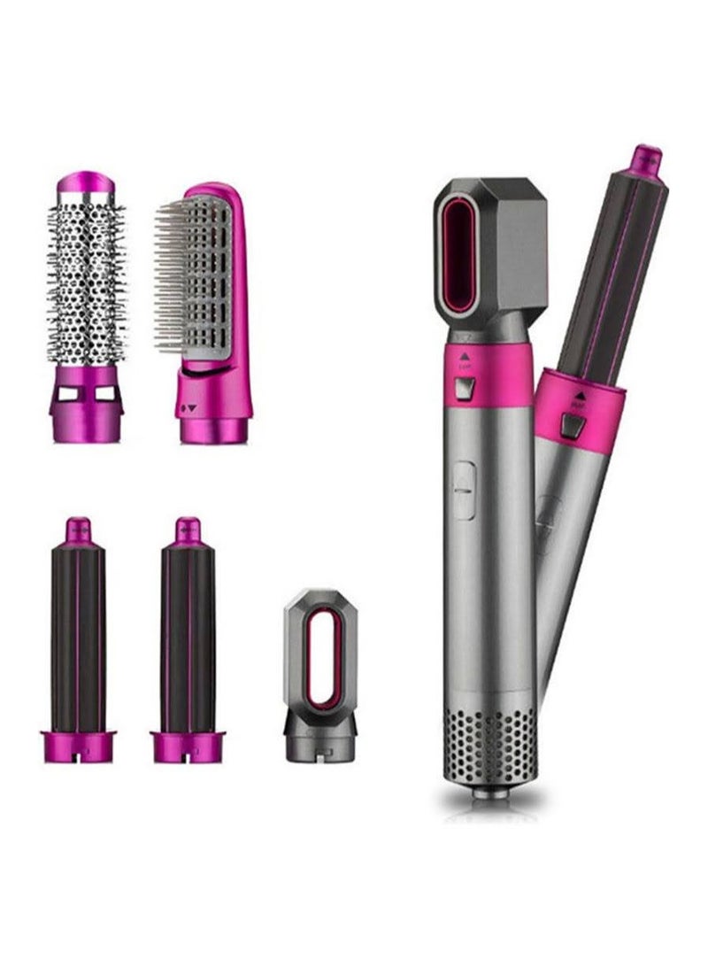 Electric Hair Styler Hair Dryer 5 in-1 Curler Straightener Blow Dryer Brush Wet Curling Iron Set