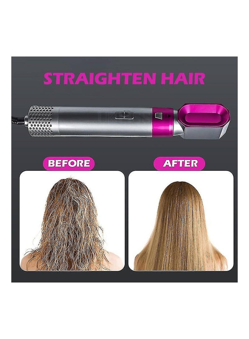 Electric Hair Styler Hair Dryer 5 in-1 Curler Straightener Blow Dryer Brush Wet Curling Iron Set