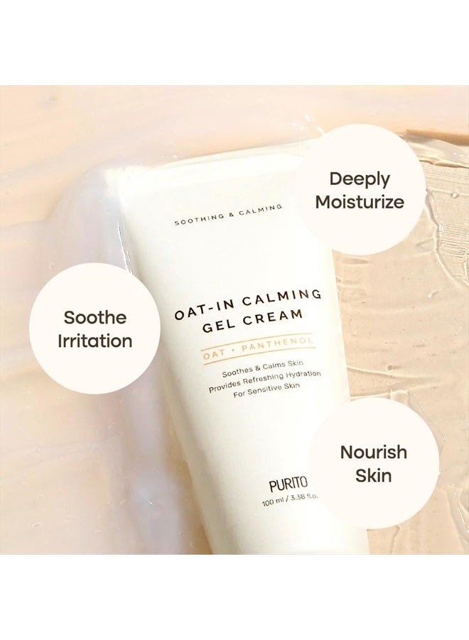 Oat-in Calming Gel Cream 100 ml / 3.38 fl. oz. vegan, facial cream, moisture cream for face, natural ingredients