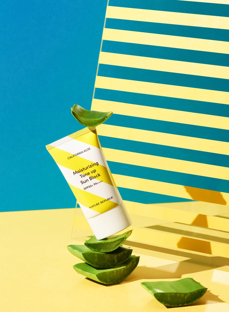 California Aloe Moisturizing Tone Up Sun Block  SPF50+PA++++