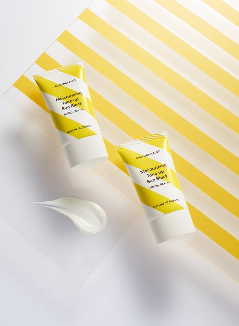 California Aloe Moisturizing Tone Up Sun Block  SPF50+PA++++
