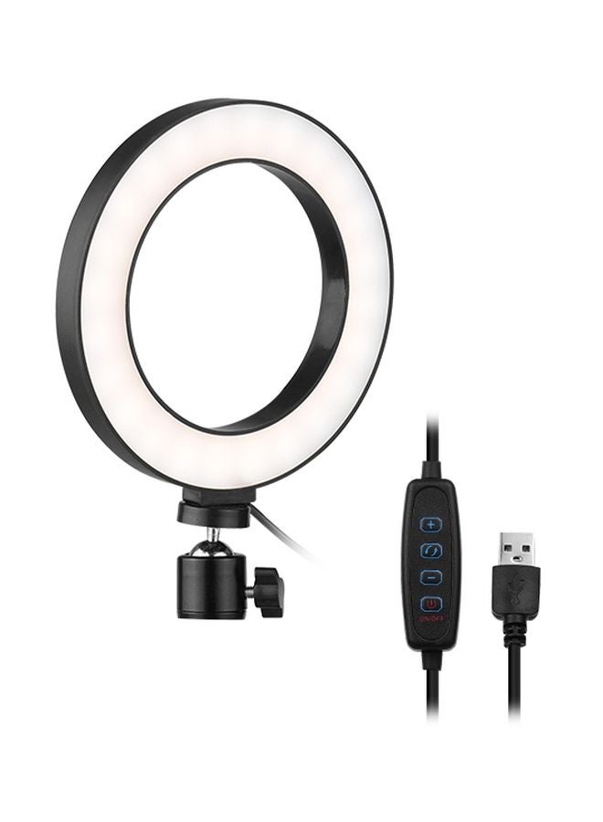 Desktop LED Ring Light White/Black