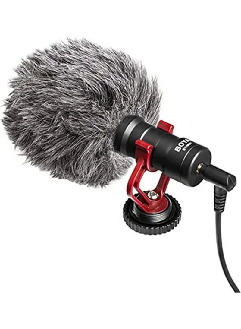 Mic to improve sound Compatible with Cameras And Mobiles Black