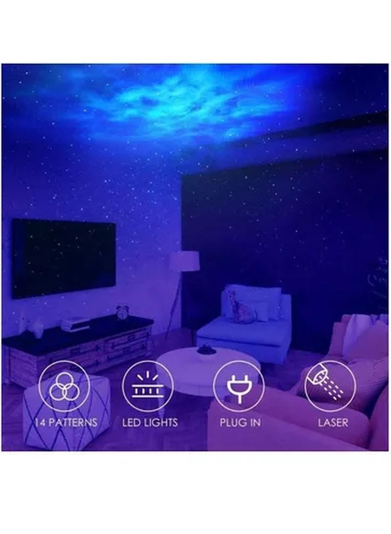 3 In 1 LED Starry Sky Projector Light White