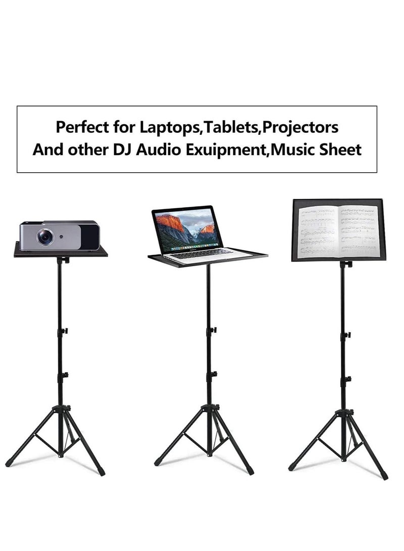 Projector Tripod Stand, Universal Laptop Tripod Stand, Portable DJ Equipment Stand, Folding Floor Tripod Stand, Outdoor Computer Table Stand For Stage or Studio, Height Adjustable