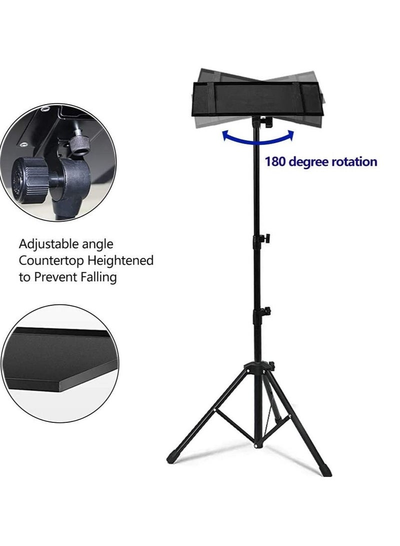 Projector Tripod Stand, Universal Laptop Tripod Stand, Portable DJ Equipment Stand, Folding Floor Tripod Stand, Outdoor Computer Table Stand For Stage or Studio, Height Adjustable