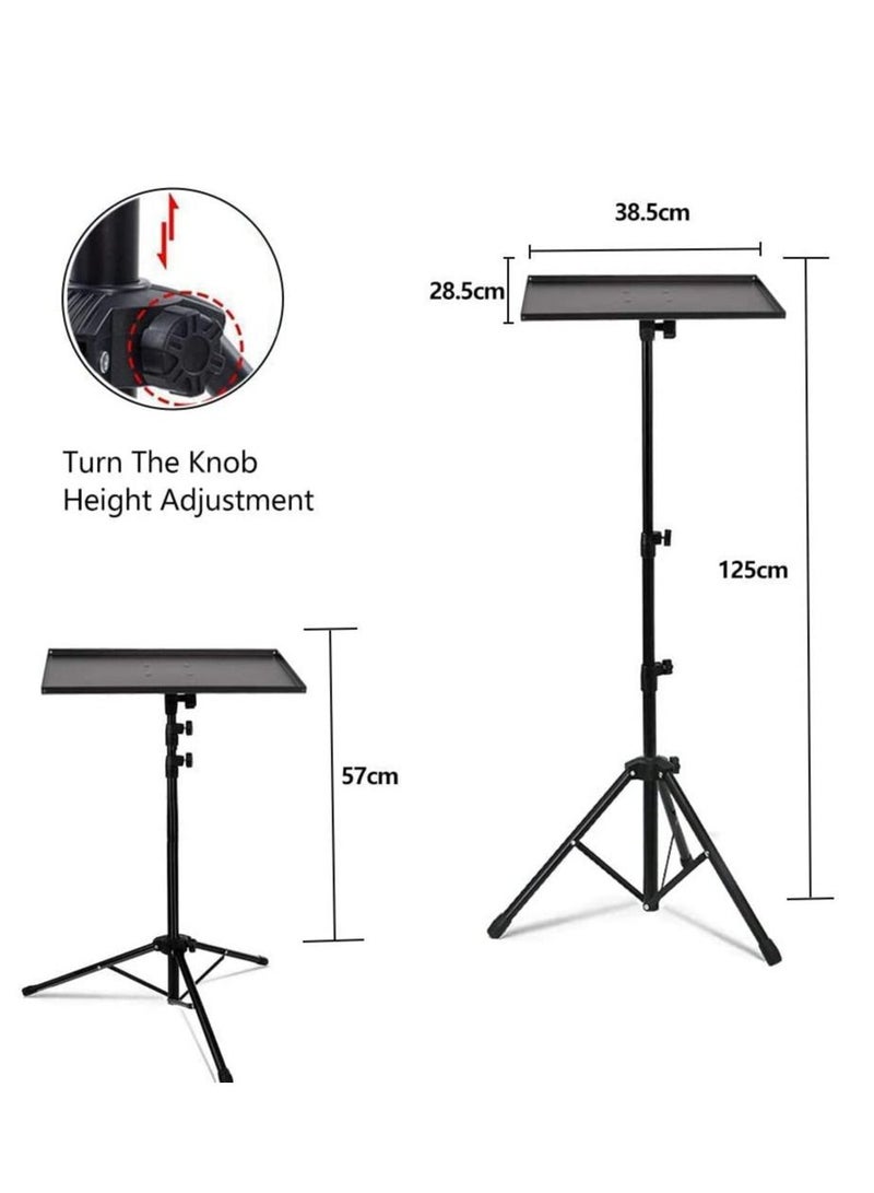 Projector Tripod Stand, Universal Laptop Tripod Stand, Portable DJ Equipment Stand, Folding Floor Tripod Stand, Outdoor Computer Table Stand For Stage or Studio, Height Adjustable