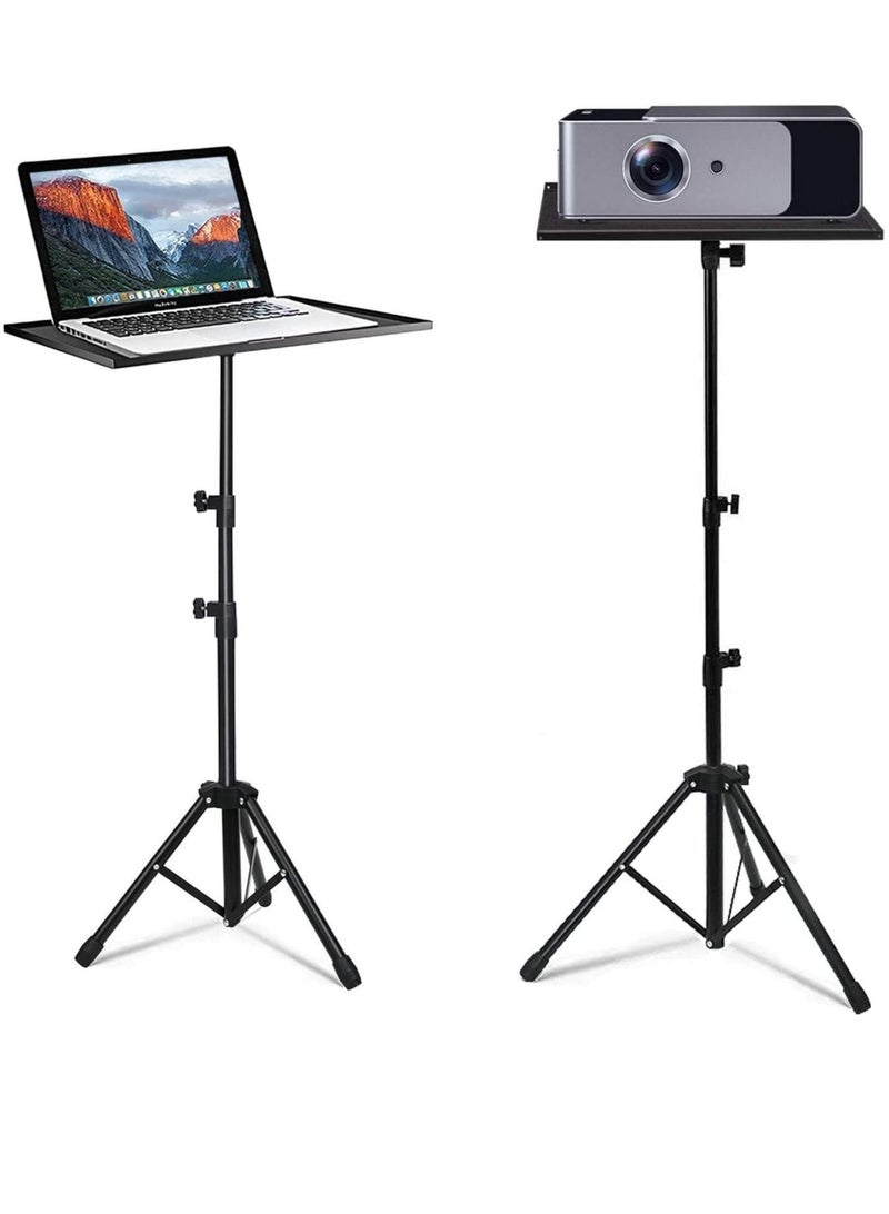 Projector Tripod Stand, Universal Laptop Tripod Stand, Portable DJ Equipment Stand, Folding Floor Tripod Stand, Outdoor Computer Table Stand For Stage or Studio, Height Adjustable