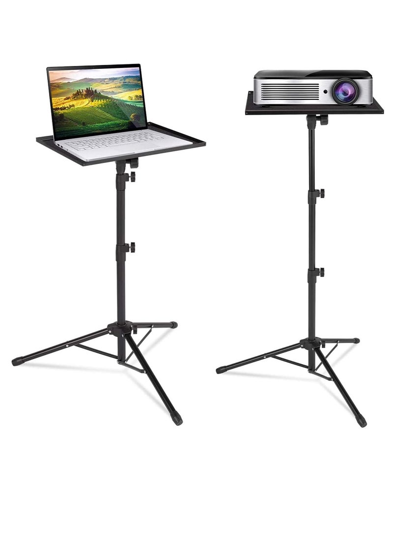 Projector Stand,Laptop Tripod Stand Adjustable Height 17.7 to 47.2 Inch , Portable Projector Stand Tripod for Outdoor Movies-Detachable Computer DJ Equipment Holder Mount