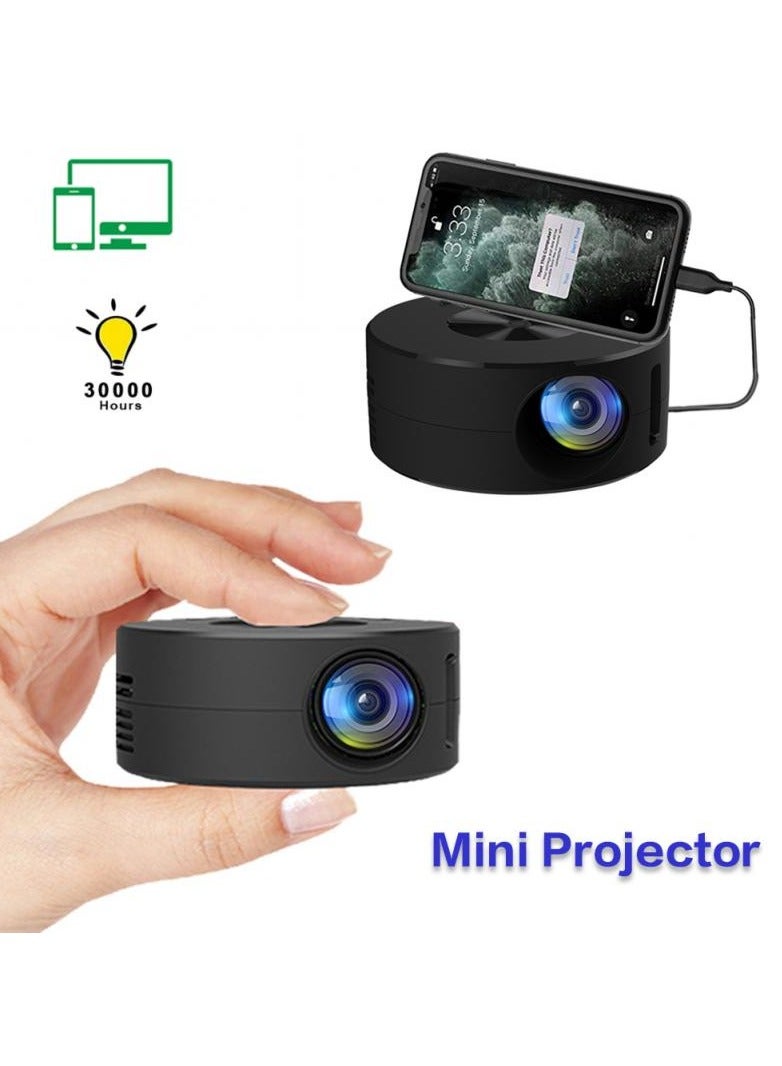 LED Portable Mini Projector  With Remote Control 1080P Full HD Wired Mobile Phone