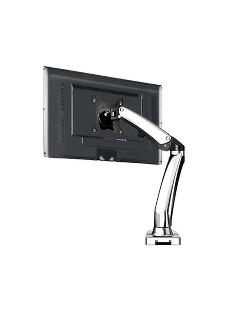 Monitor Arms Fully Adjustable With Desk Mount Stand For 22 - 35 Inch Screens Sliver