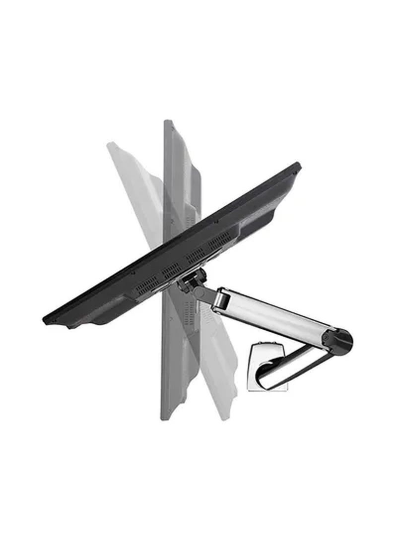 Monitor Arms Fully Adjustable With Desk Mount Stand For 22 - 35 Inch Screens Sliver