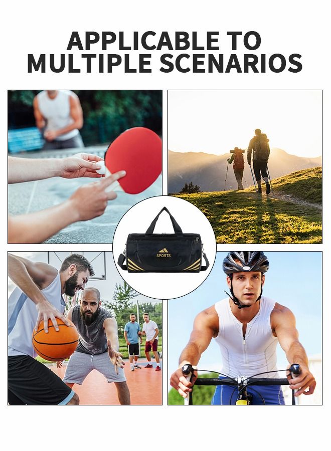 Sports Gym Bag for Women and Men,Small Sports Duffle Bag with Shoulder Strap and Handbag,Sports Shoulder Bag,Outdoor Large-capacity Travel Bag