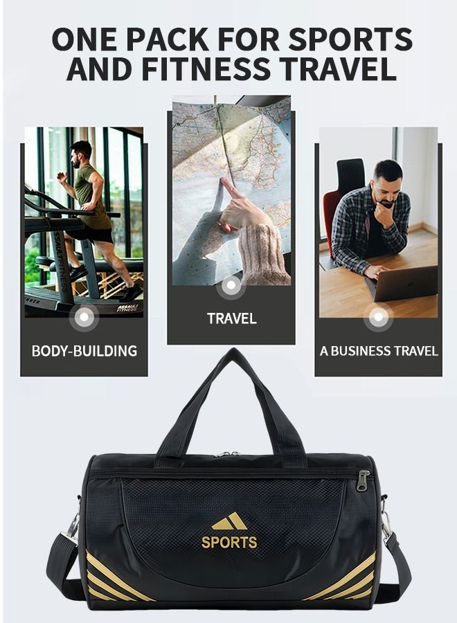 Sports Gym Bag for Women and Men,Small Sports Duffle Bag with Shoulder Strap and Handbag,Sports Shoulder Bag,Outdoor Large-capacity Travel Bag