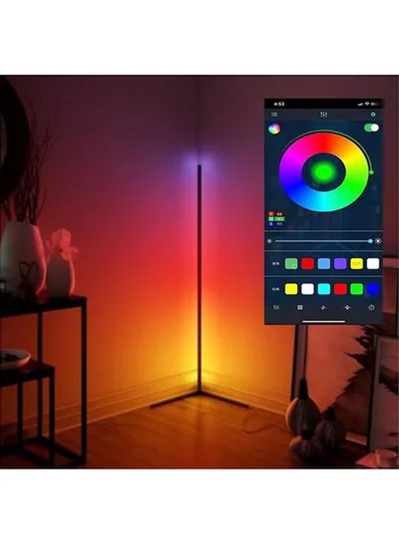 Bluetooth Control LED Light Corner Lamp Multicolour