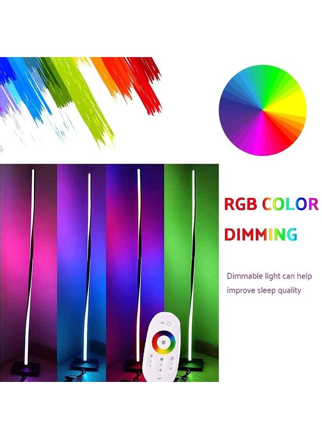 Remote Control LED Light Corner Lamp Multicolour