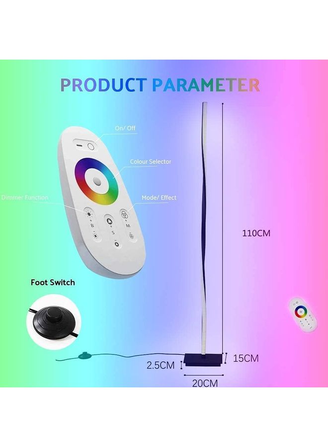 Remote Control LED Light Corner Lamp Multicolour