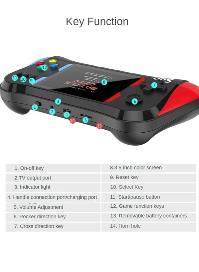 500 In 1 Game Console For Two Player Support Connection TV