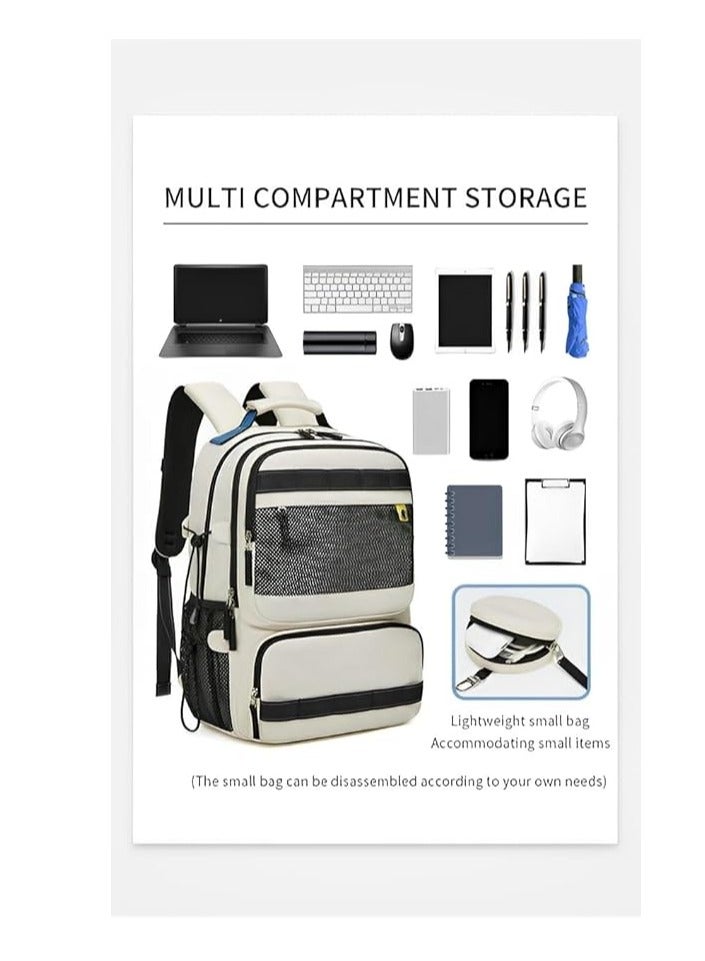 Skycare Business Travel Waterproof Backpack, Multi-functional Large Capacity Expandable Computer Bag for Handheld or Shoulder Carry