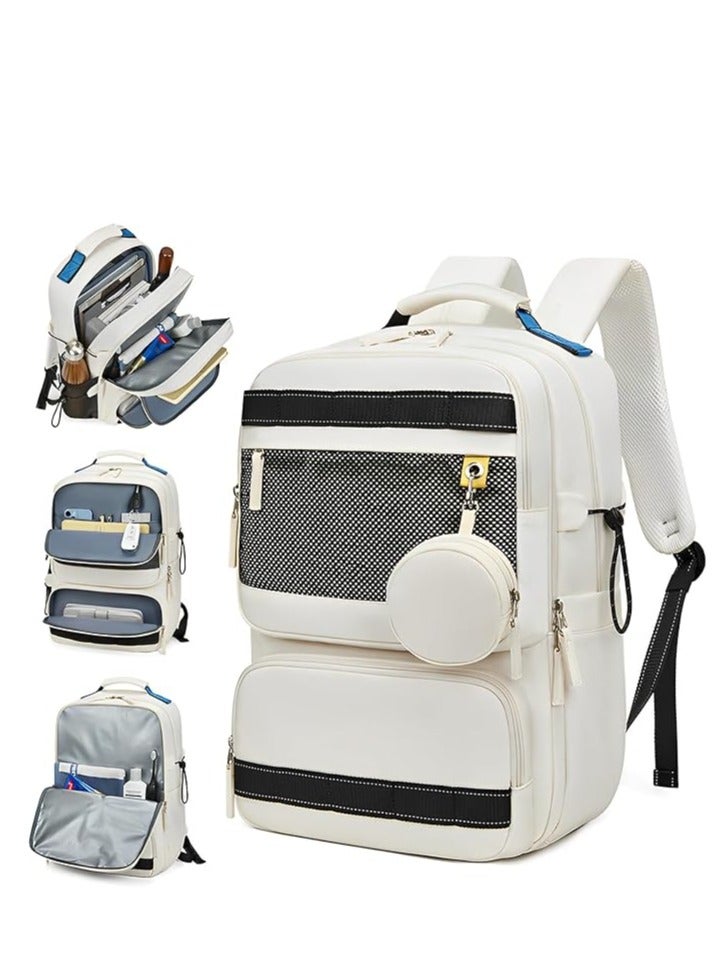 Skycare Business Travel Waterproof Backpack, Multi-functional Large Capacity Expandable Computer Bag for Handheld or Shoulder Carry
