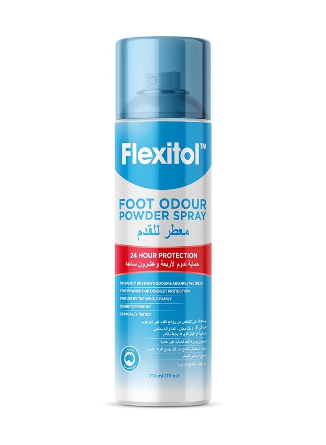 Foot Odour Powder Spray: 24-Hour Protection Against Odour 210 ML