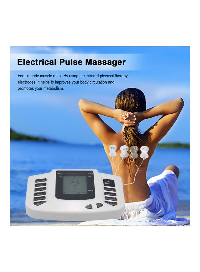 Electrical Stimulator Full Body Relax Muscle Therapy Massager Pulse Tens Acupuncture + 16pads Health Care