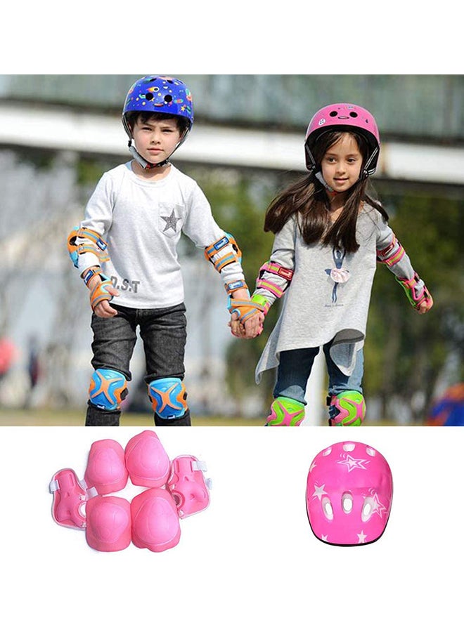 7-Piece Elbow Knee And Wrist Skateboard Pad Protective Gear Durable Comfortable Set