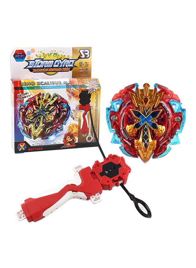 Xeno B-48 Xcalibur.M.I Battling Top With Sword Launcher Starter Set For Kids 17.2x13x5cm