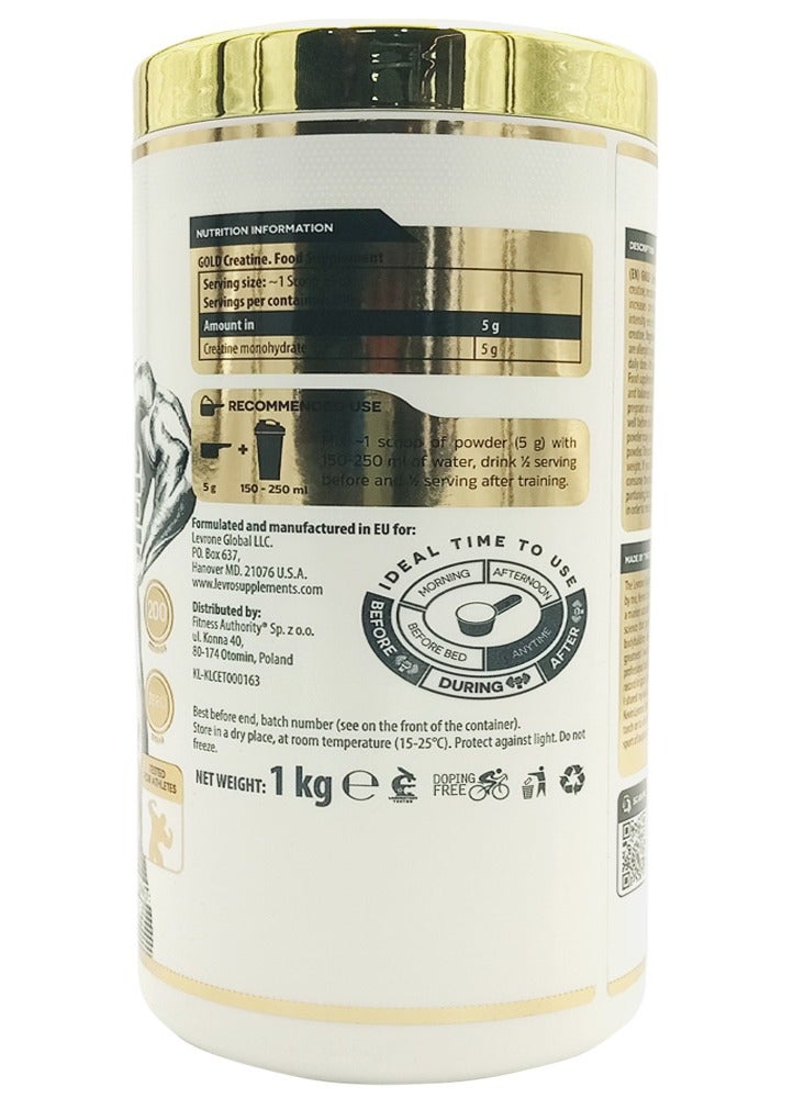 Gold Creatine 200 Servings Zero Sugar 1KG