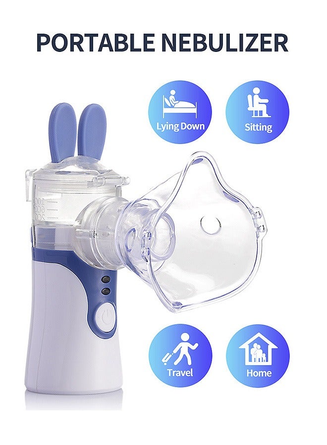 Mesh Nebulizer, 2 Modes Handheld Nebulizer, Rechargeable Vaporizers for Breathing Treatment